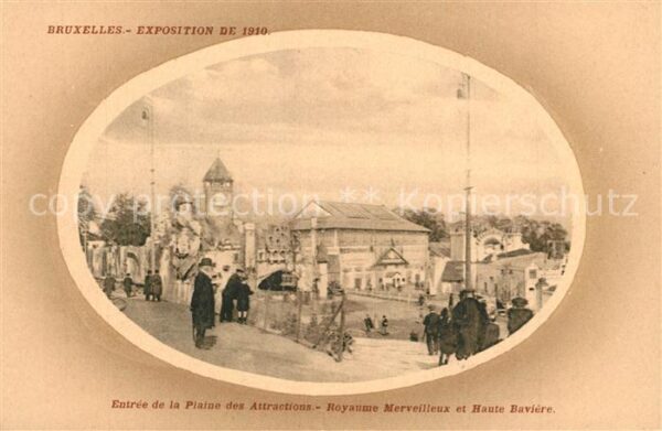 Exposition Universelle Bruxelles 1910 Plaine des Attractions Royanne Merveill