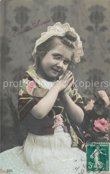 Kinder Child Enfants Brille Tracht Neujahr