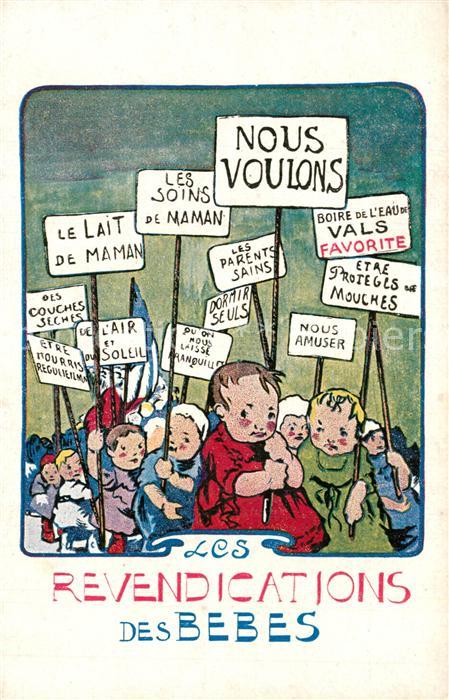 Humor Revendications des Bebes