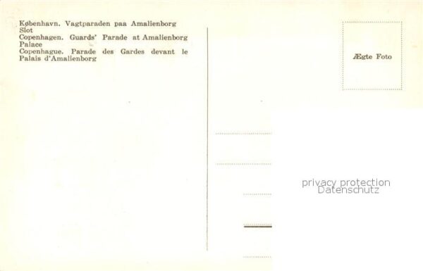 Leibgarde Wache Kobenhavn Vagtparaden paa Amalienborg S – Bild 2