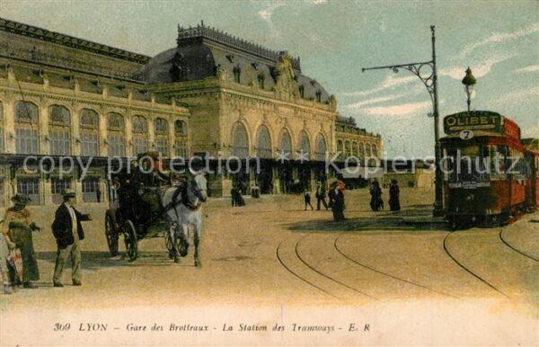 Strassenbahn Lyon Gare des Brotteaux Station des Tra