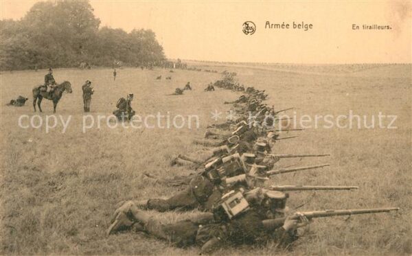 Militaria Belgien Armee Belge En Tiralleurs