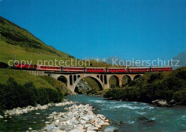 Eisenbahn Glacier-Express Richlerenbr?cke Realp