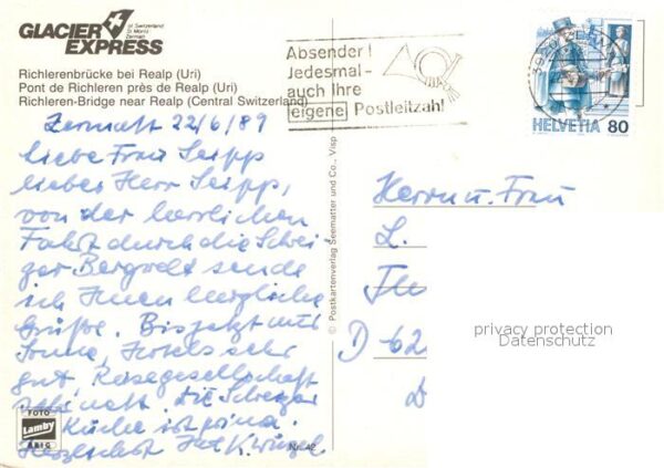 Eisenbahn Glacier-Express Richlerenbr?cke Realp – Bild 2