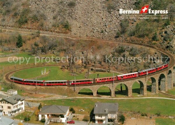 Eisenbahn Bernina-Express Rh?tische Bahn Kehrviad