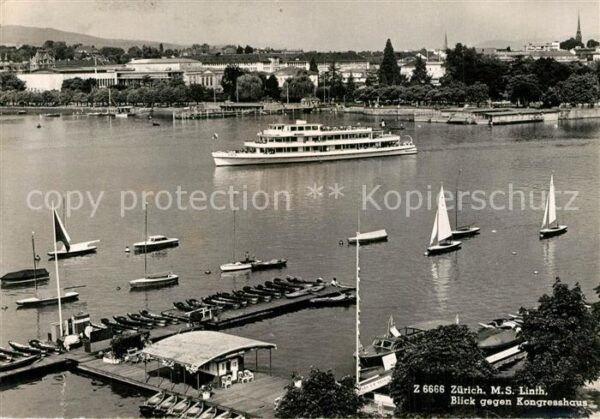 Motorschiffe M.S. Linth Z?rich Kongresshaus