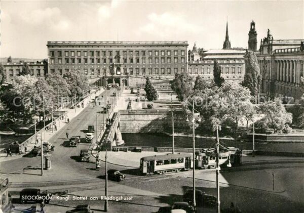 Strassenbahn Stockholm Slottet Riksdagshuset