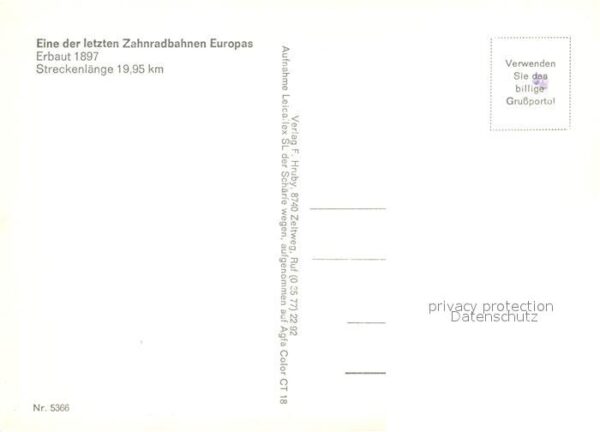 Zahnradbahn Eisenerz Vordernberg – Bild 2