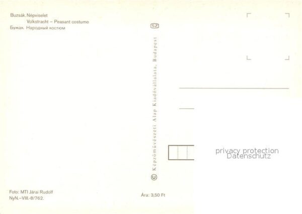 Trachten Ungarn Buzsak Handarbeit – Bild 2