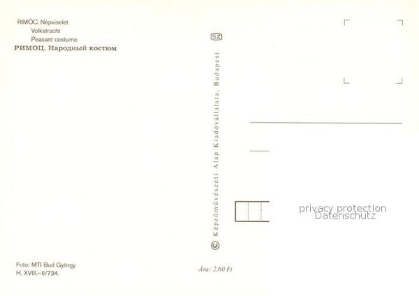 Trachten Ungarn Rimoc Nepviselet – Bild 2