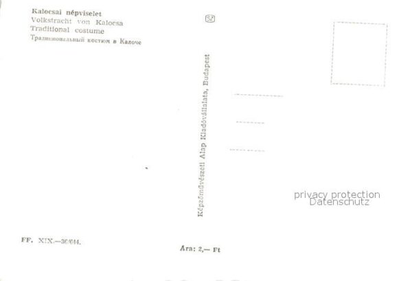 Tanz Taenzer Trachten Ungarn Kalocsa – Bild 2