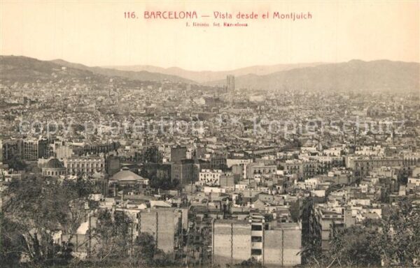 Barcelona Cataluna Vista desde el Montjuich