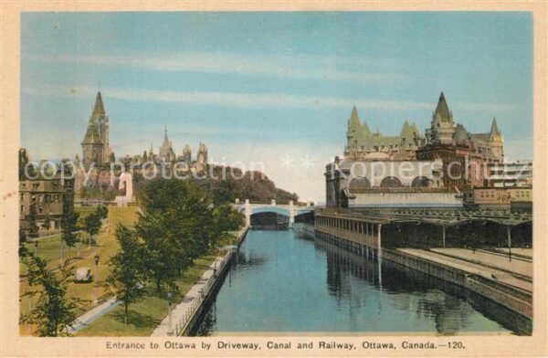 Ottawa Canada Canal and Railway