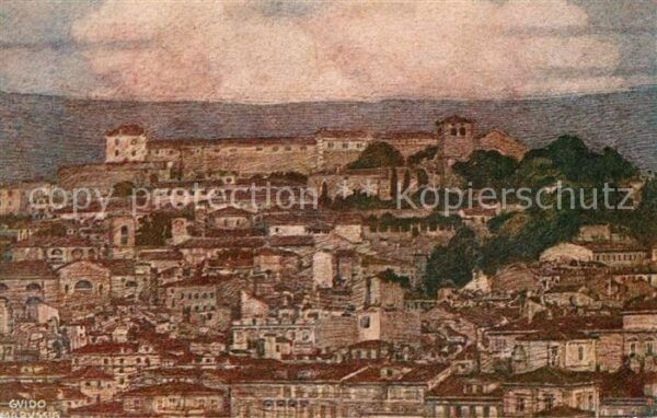 Trieste Colle di San Giusto Castello Künstlerka