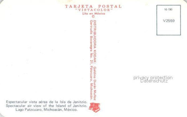 Michoacan Fliegeraufnahme Isla de Janitzio – Bild 2