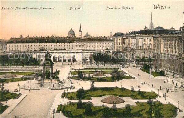 Wien Hofburg Burgtor Monument-Kaiserin-Maria