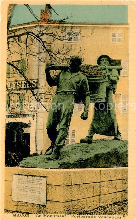 Macon Hainaut Le Monument Porteurs de Vendanges