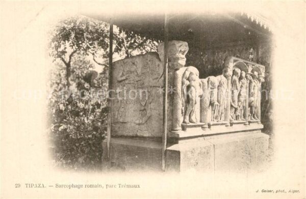 Tipaza Sarcophage romain parc Tremaux
