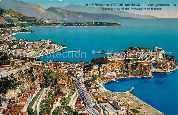 Monaco General view of the Principality of Mon