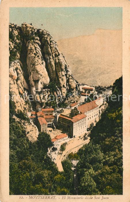 Montserrat Kloster El Monasterio desde San Juan