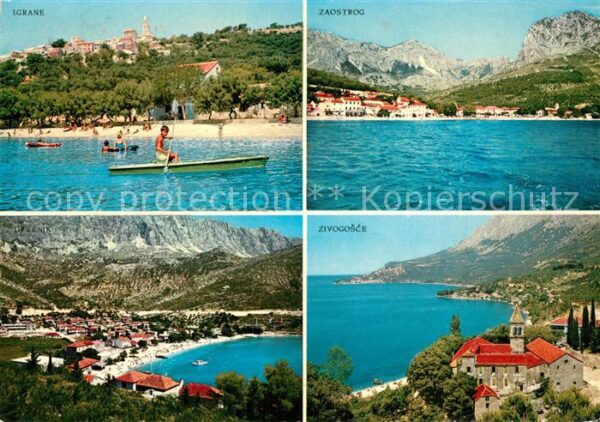 Igrane Panorama Küstenstäde Zaostrog Zivogosce