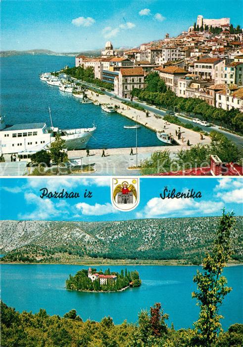Sibenik Panorama Hafen Insel