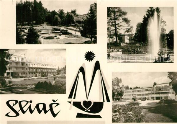 Sliac Szliacs Slovakia Teilansichten Park Fontäne