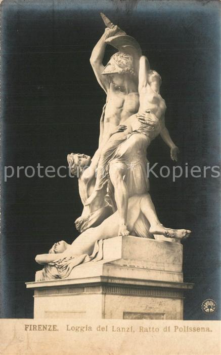 Firenze Florenz Loggia del Lanzi Ratto di Polissena