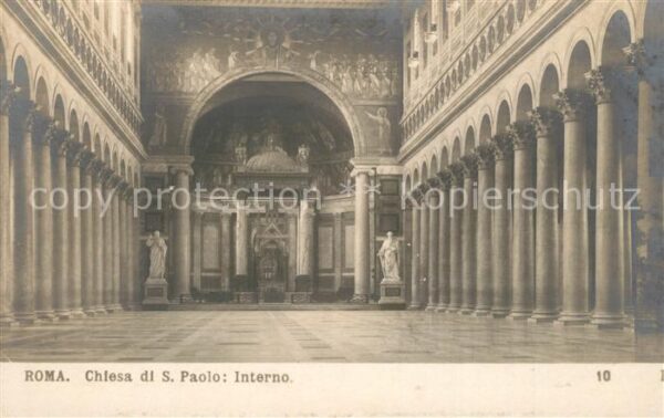 Roma Rom Chiesa S. Paolo Interno