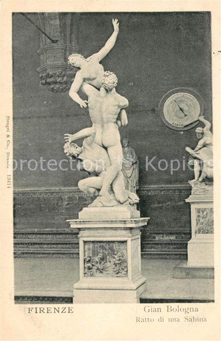 Firenze Florenz Gian Bologna Ratto di una Sabina