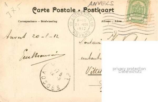 Anvers Antwerpen Debarcadere Place et Musee du Steen – Bild 2