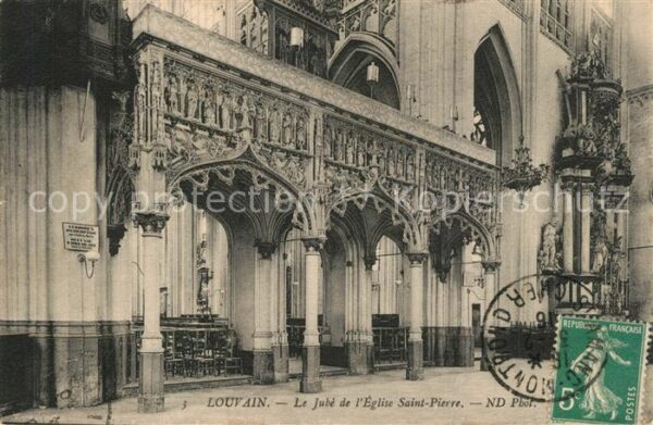 Louvain Flandre Jube de l'Eglise Saint-Pierre