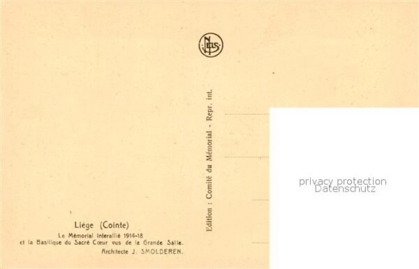 Liege L?ttich Memorial Interallie Basilique Sacre Coe – Bild 2