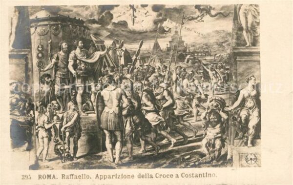 Roma Rom Raffaello Apparizione della Croce a Cos