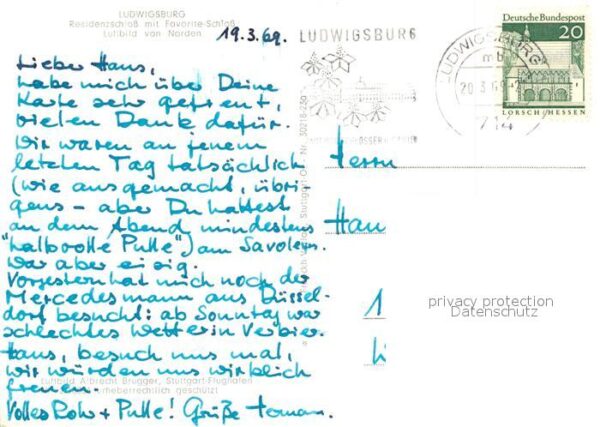 Ludwigsburg Wuerttemberg Residenzschloss mit Schloss Favorite Fl – Bild 2