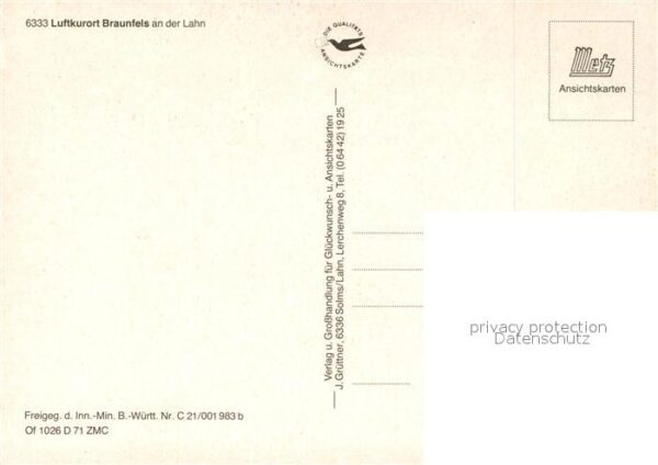 Braunfels Fliegeraufnahme mit Schloss – Bild 2