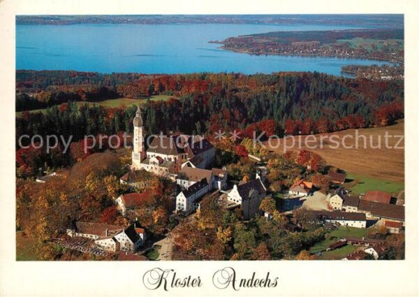Andechs Kloster Andechs mit Ammersee Fliegerauf