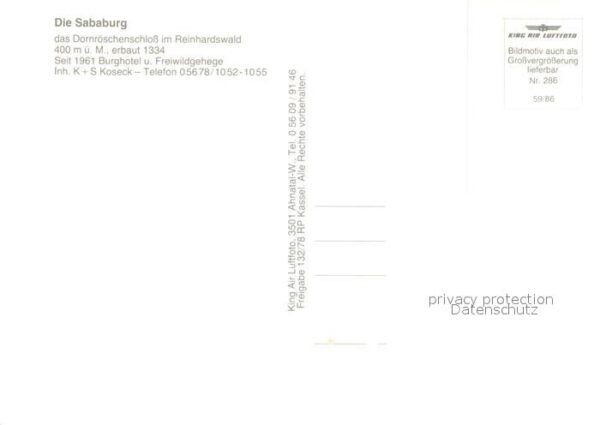 Sababurg Fliegeraufnahme – Bild 2