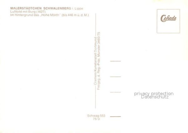 Schwalenberg Fliegeraufnahme mit Hohe Mörth – Bild 2