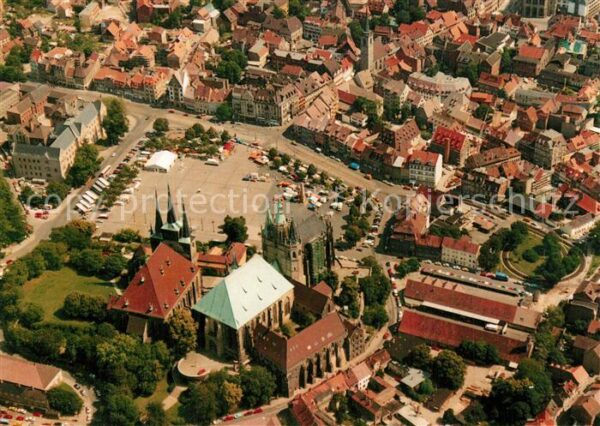 Erfurt Domplatz mit Mariendom und Pfarrkirche
