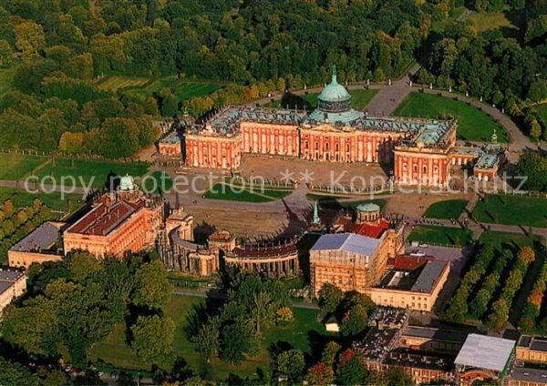 Berlin-Brandenburg Neues Palais Fliegeraufnahme