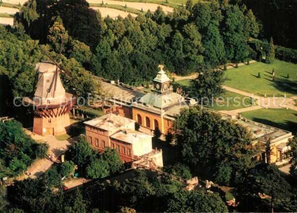 Potsdam Sanssouci Historische Mühle Fliegeraufn