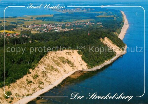 Usedom Der Streckelsberg mit Koserow Fliegerau