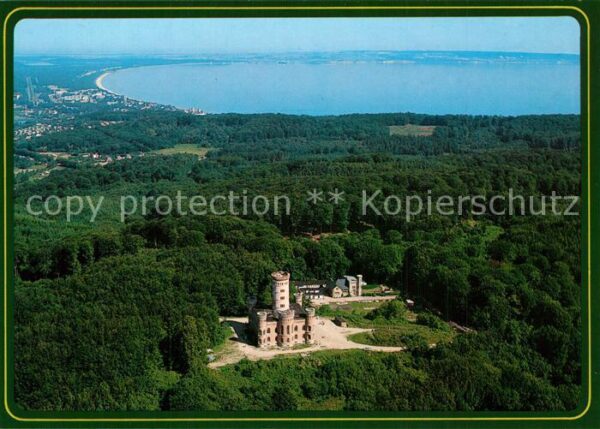 Binz Ruegen Jagdschloss Granitz Fliegeraufnahme