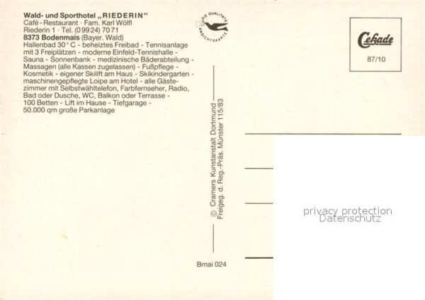 Bodenmais Wald und Sporthotel Riederin Fliegerauf – Bild 2
