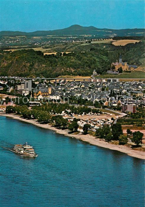 Bad Hoenningen Fliegeraufnahme mit Schloss Arenfels
