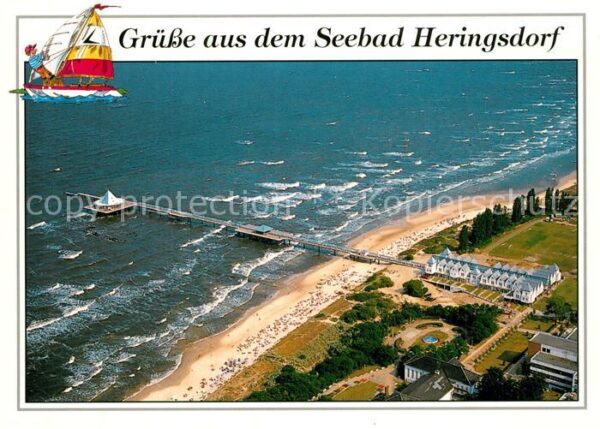 Heringsdorf Ostseebad Usedom Seebrücke Fliegeraufnahme