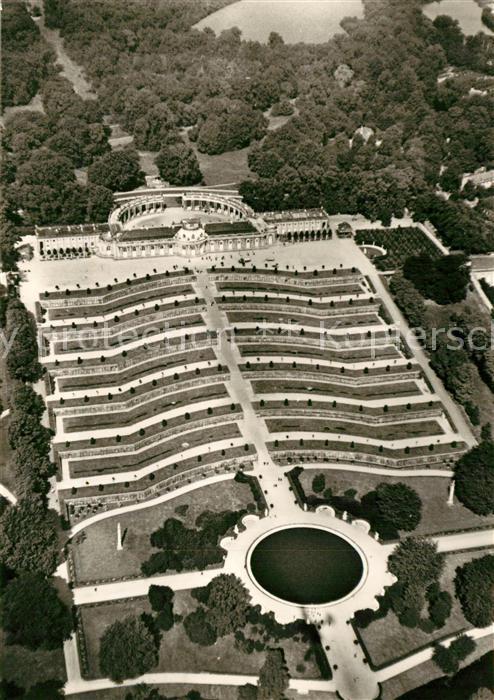 Potsdam Schloss Sanssouci Fliegeraufnahme