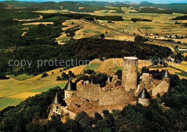 Nuerburg Burg Nürburg Fliegeraufnahme