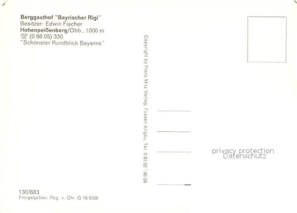 Hohenpeissenberg Berggasthof Bayrischer Rigi Fliegeraufn – Bild 2
